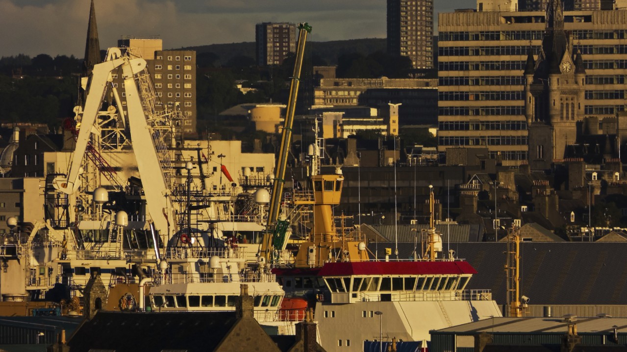 Ships in Aberdeen