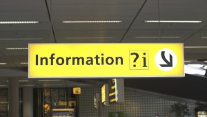 airport information sign