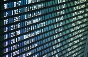 Airport flight board