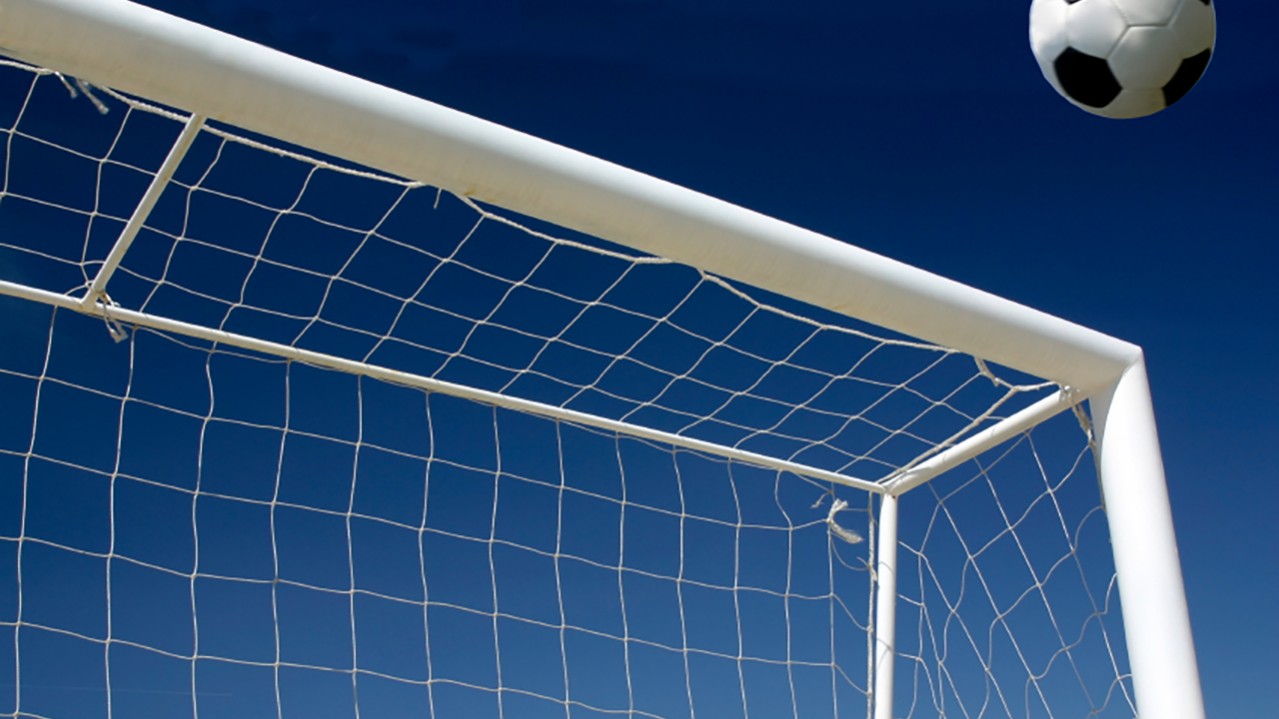 soccer goal and ball