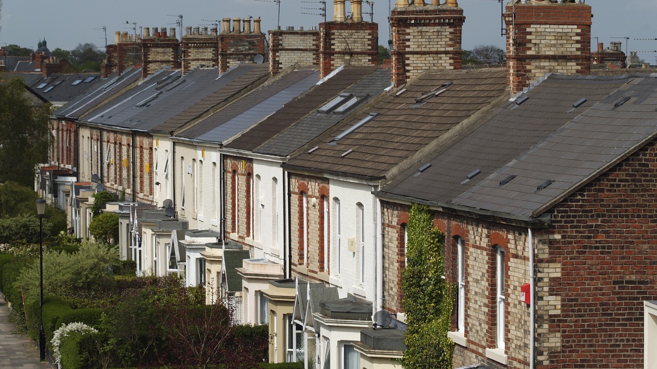 Terraced Victorian houses