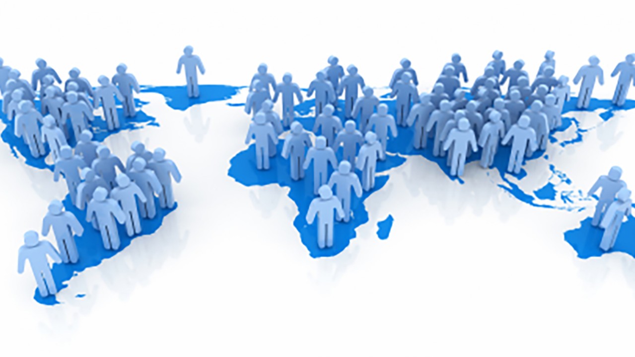 map of people on the world atlas